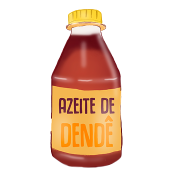 Ilustração de azeite de dendê