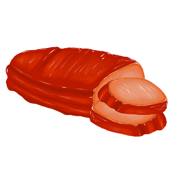 Ilustração carne de fumeiro