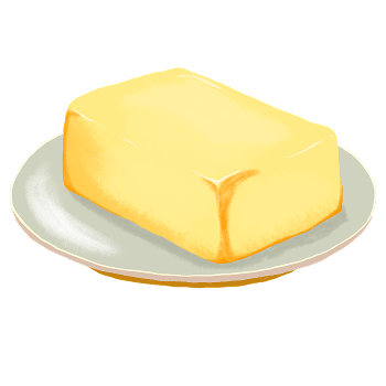 Ilustração de manteiga ou margarina