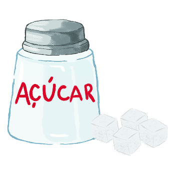 Ilustração de pote de açúcar