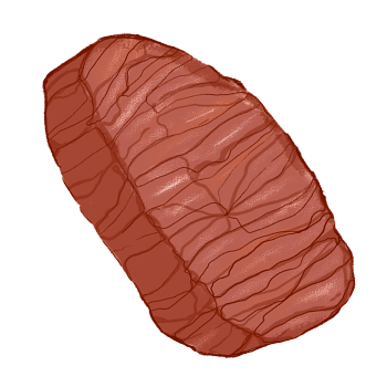 Ilustração da carne Charque